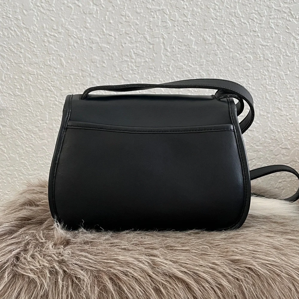 Rare Vintage Coach Ashland Bag 9914 Full Grain Cowhide Leather- Navy Blue - Picture 4 of 16